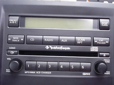 2009 2010 2011 2012 Nissan Frontier Rockford Fosgate Radio MP3 & 6 CD Player