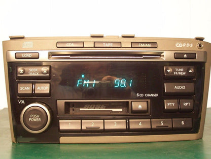NISSAN Factory (OEM) BOSE Radio, Tape, and 6 CD Changer W/AUX PN-2451D CR100