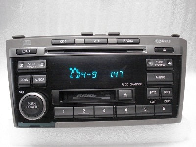 NISSAN Factory (OEM) BOSE Radio, Tape, and 6 CD Changer PN-2451D CR100