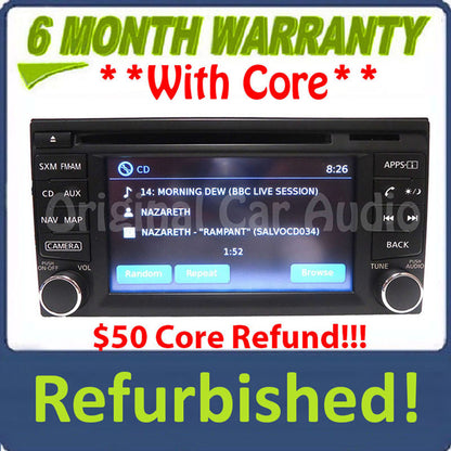 Refurbished 2014 - 2019 Nissan NV Sentra Versa OEM AM FM Radio Navigation CD Player Receiver