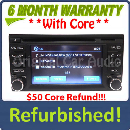 Refurbished 2014 - 2019 Nissan NV Sentra Versa OEM AM FM Radio Navigation CD Player Receiver