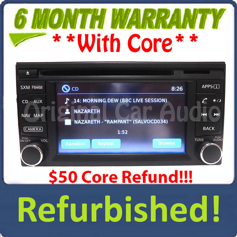 Refurbished 2013 - 2015 Nissan NV200 Sentra OEM AM FM Radio Navigation CD Player Receiver