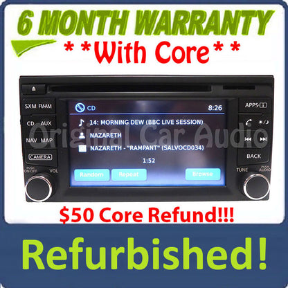 Refurbished 2013 - 2015 Nissan NV200 Sentra OEM AM FM Radio Navigation CD Player Receiver