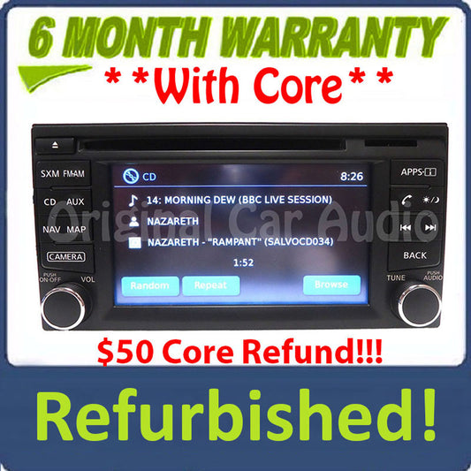 Refurbished 2013 - 2015 Nissan NV200 Sentra OEM AM FM Radio Navigation CD Player Receiver