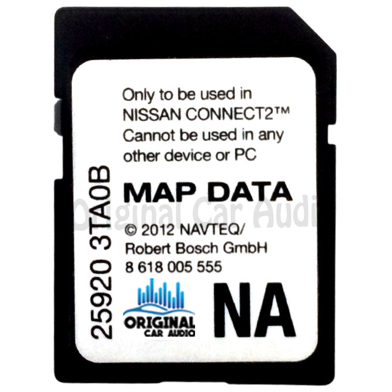 Nissan SD Map CARD OEM NAVTEQ 25920 3TA0B