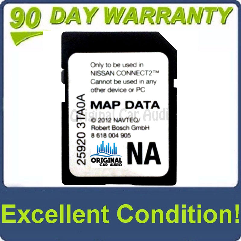 Nissan SD Map CARD OEM NAVTEQ 25920 3TA0A