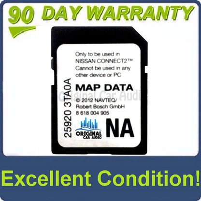 Nissan SD Map CARD OEM NAVTEQ 25920 3TA0A