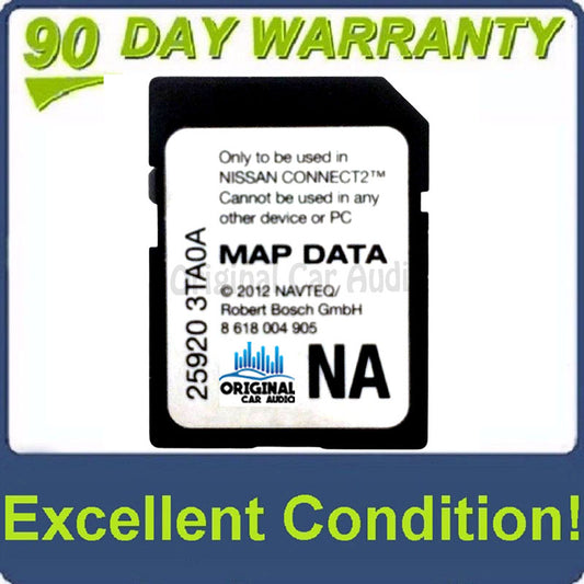 Nissan SD Map CARD OEM NAVTEQ 25920 3TA0A