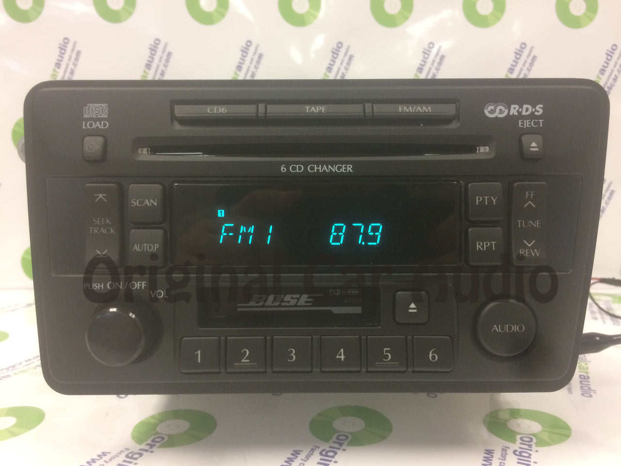 2001 - 2003 Nissan Infiniti OEM BOSE Radio 6 Disc Changer Tape Cassette CD Player PN-2439N CR050