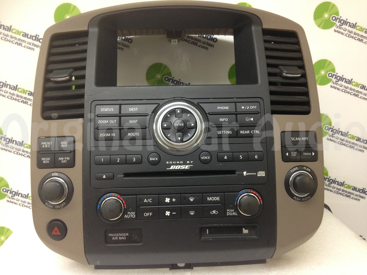 FACEPLATE Replacement Nissan Armada Pathfinder BOSE Gracenote Navigation radio 2008 2009 2010 08 09 10