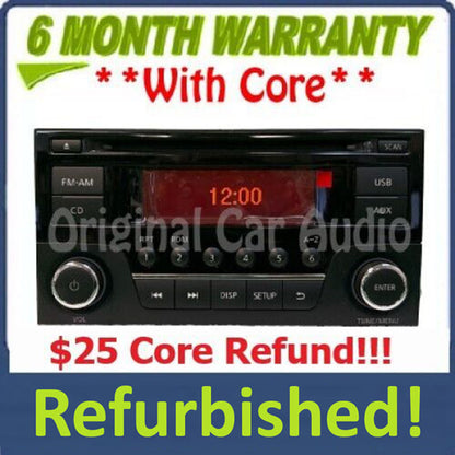 2014 - 2017 Nissan Sentra Versa OEM Single CD AM FM USB Radio Receiver Blemished