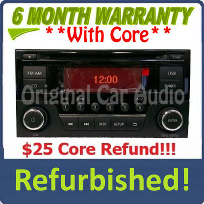 Refurbished 2014 - 2017 Nissan Sentra Versa OEM Single CD AM FM USB Radio Receiver