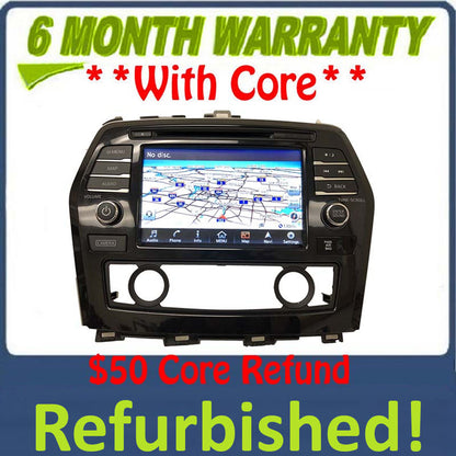 Refurbished 2016 - 2017 Nissan Maxima OEM BOSE Touch Screen Navigation AM FM XM Receiver