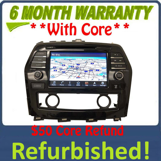 Refurbished 2016 - 2017 Nissan Maxima OEM BOSE Touch Screen Navigation AM FM XM Receiver