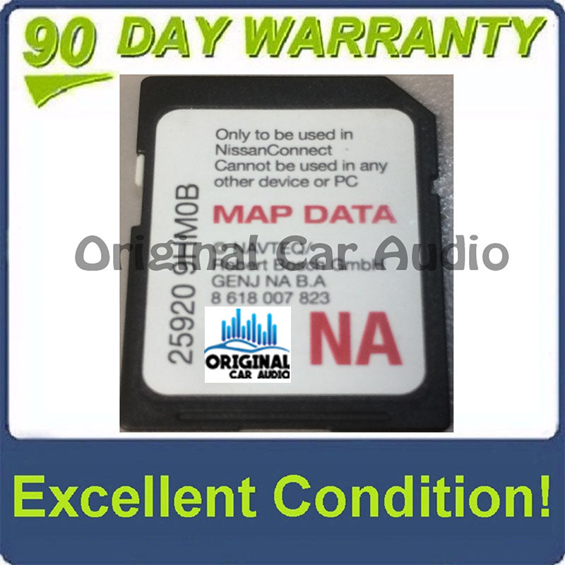 2014 - 2018 Nissan OEM NAVTEQ BOSCH Navigation Map SD Card