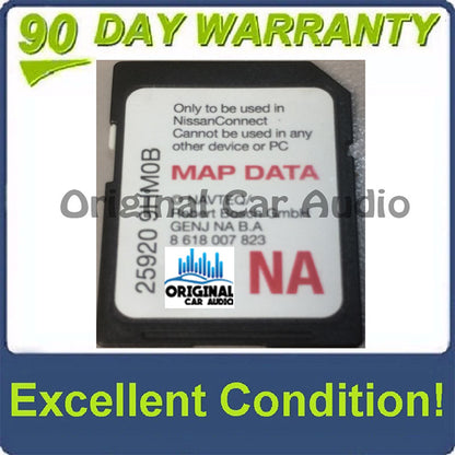2014 - 2018 Nissan OEM NAVTEQ BOSCH Navigation Map SD Card