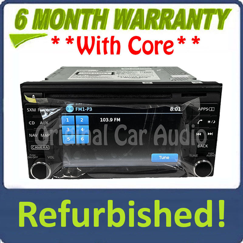 Refurbished 2014 - 2015 Nissan Juke OEM Navigation SirusXM Radio CD Player Receiver