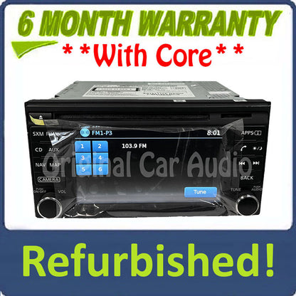 Refurbished 2014 - 2015 Nissan Juke OEM Navigation SirusXM Radio CD Player Receiver