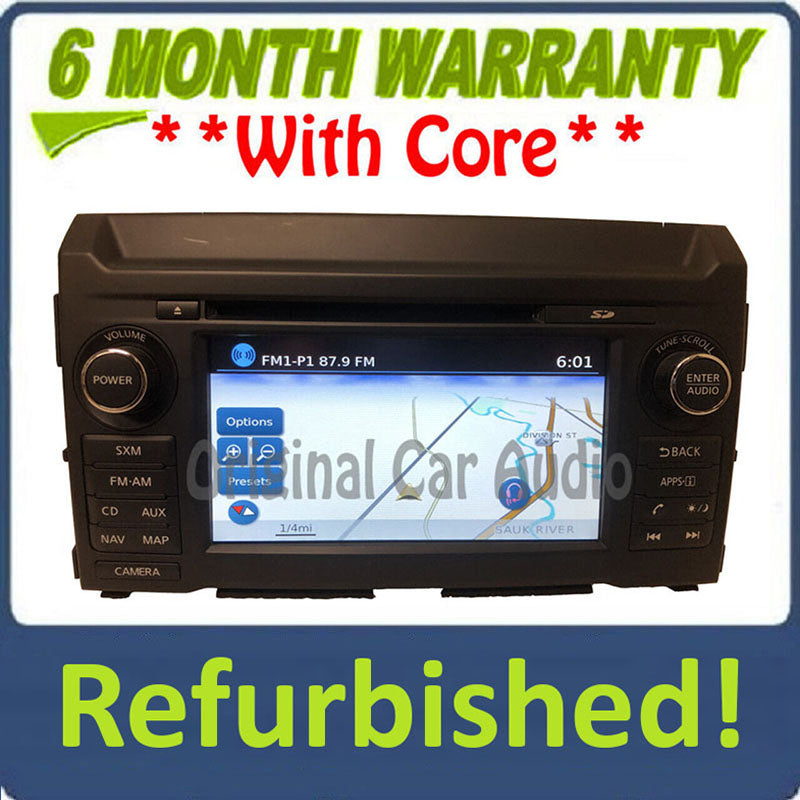 Refurbished 2016 - 2019 Nissan Titan XD OEM Touch Screen Navigation CD Multi Media AM FM Radio Receiver