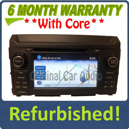 Refurbished 2016 - 2019 Nissan Titan XD OEM Touch Screen Navigation CD Multi Media AM FM Radio Receiver