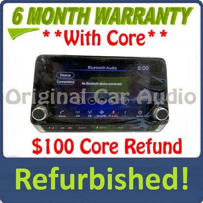 Refurbished 2019 - 2020 Nissan Altima OEM NON-BOSE Touch Screen Navigation AM FM XM Receiver CAR PLAY