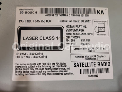 2016 - 2018 Nissan Rogue Sport OEM Navigation AM FM XM Radio CD Player