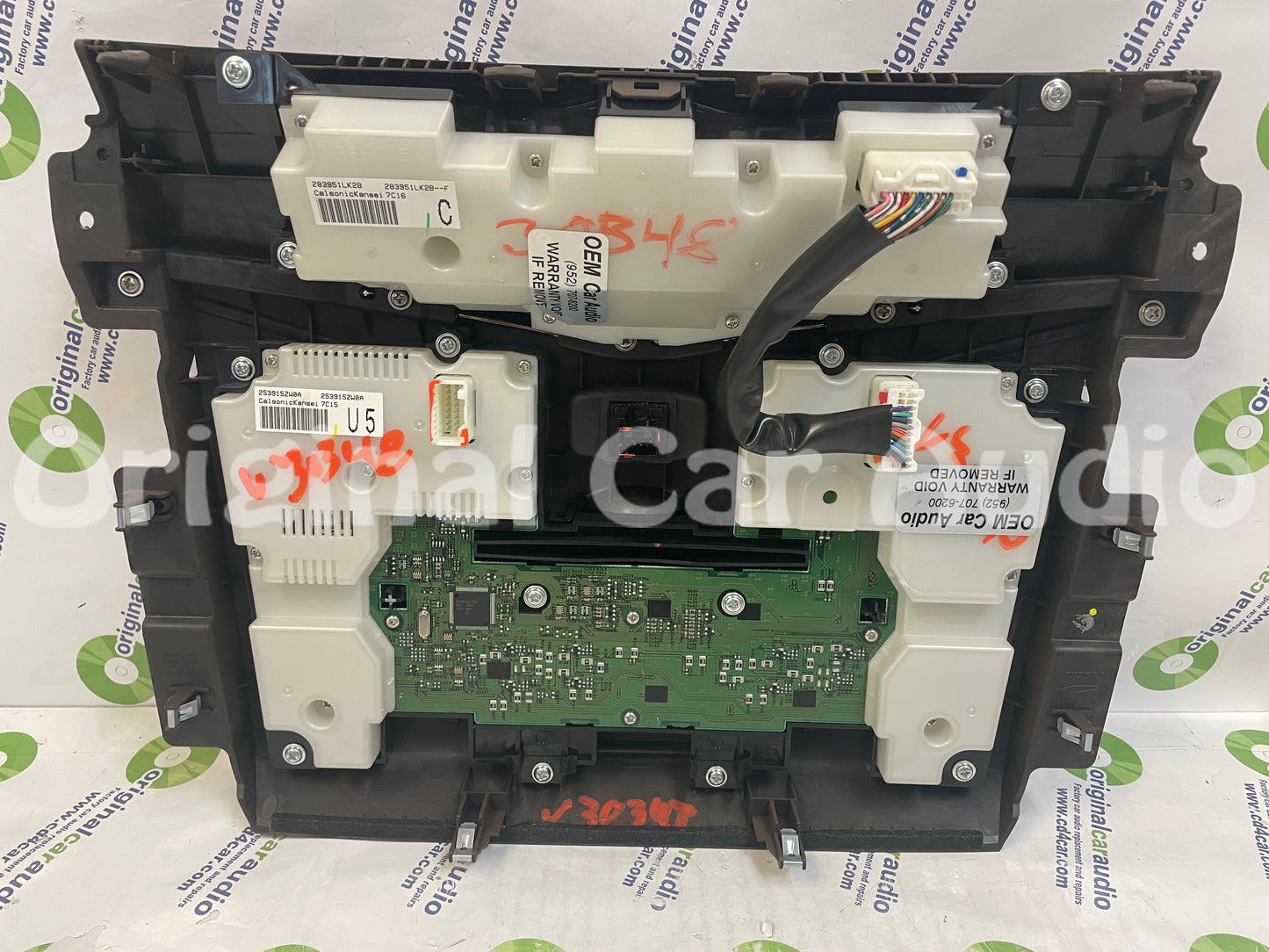 2017 - 2018 Nissan Armada OEM AM FM Dual A/C Climate Control Panel