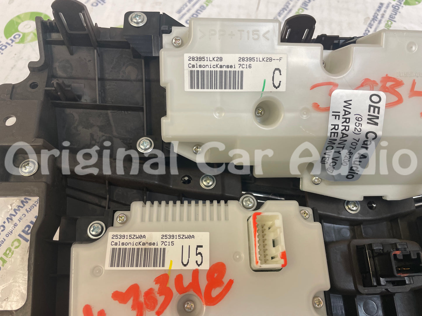 2017 - 2018 Nissan Armada OEM AM FM Dual A/C Climate Control Panel