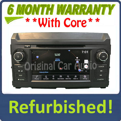 Refurbished 2018 - 2019 Nissan Titan OEM Navigation AM FM Radio CD Player Receiver