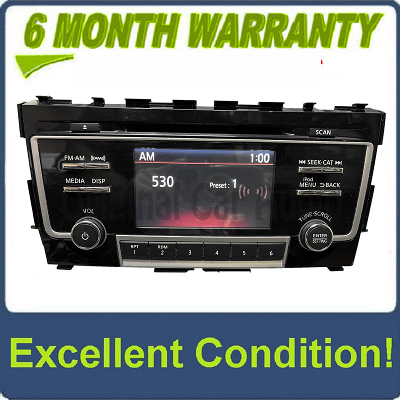 2017 - 2018 Nissan Altima OEM Single CD Multi Media Bluetooth AM FM XM Radio Receiver