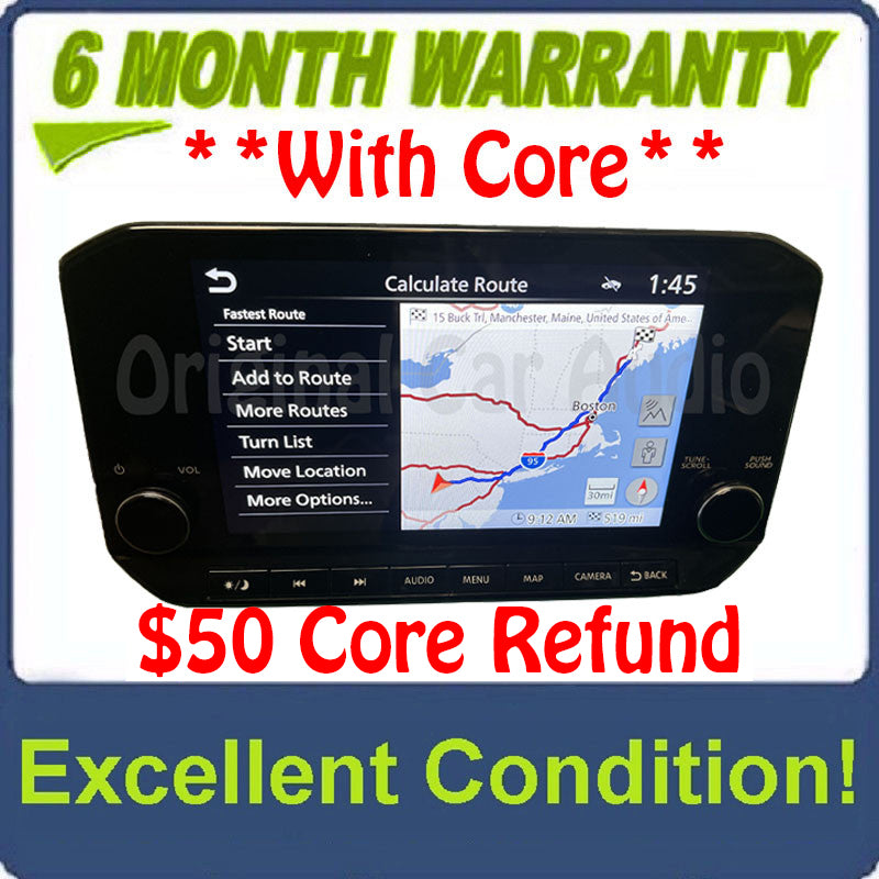 2022 - 2024 Nissan Pathfinder OEM Navigation Multi Media Apple Car Play Android Auto Bluetooth SAT Radio Receiver - Analog