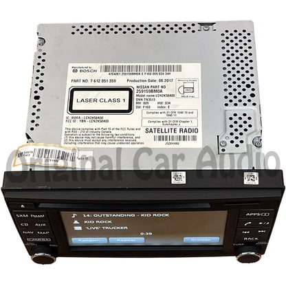 2019 - 2021 Nissan Frontier Radio Audio Video Equipment receiver, AM-FM-CD, w/Rockford Fosgate
