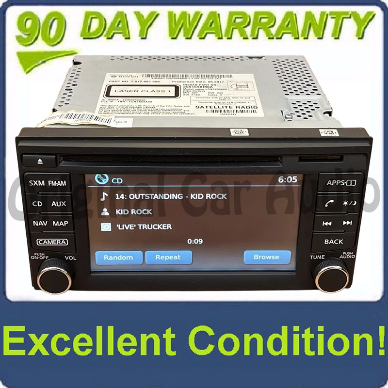 2019 - 2021 Nissan Frontier Radio Audio Video Equipment receiver, AM-FM-CD, w/Rockford Fosgate