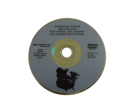 Nissan Infiniti Navigation Map Disc Update 7.2