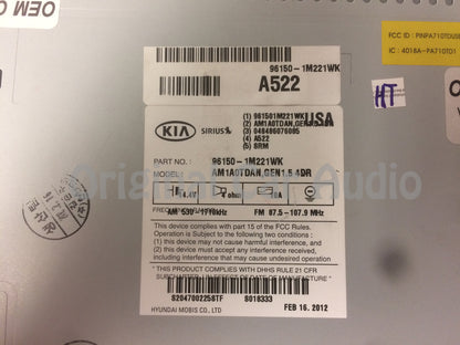 2010 - 2013 Kia Forte OEM Single CD AM FM SAT Radio Bluetooth Receiver