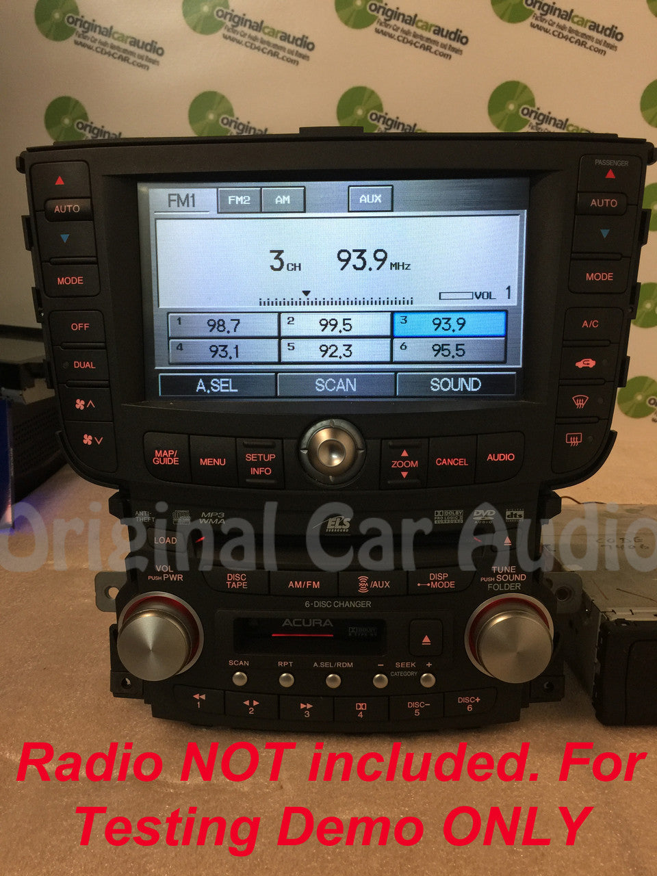 Refurbished 2007 2008 Acura TL S-TYPE GPS Navigation LCD display screen monitor