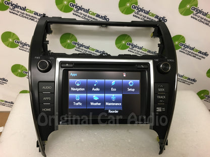 2012 2013 2014 Toyota Camry Touch Screen Navigation GPS HD Radio CD Player 100203