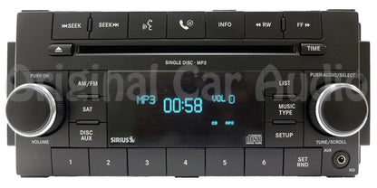 2007 - 2012 Dodge Jeep Chrysler OEM AUX MP3 CD Satellite Radio Player RES