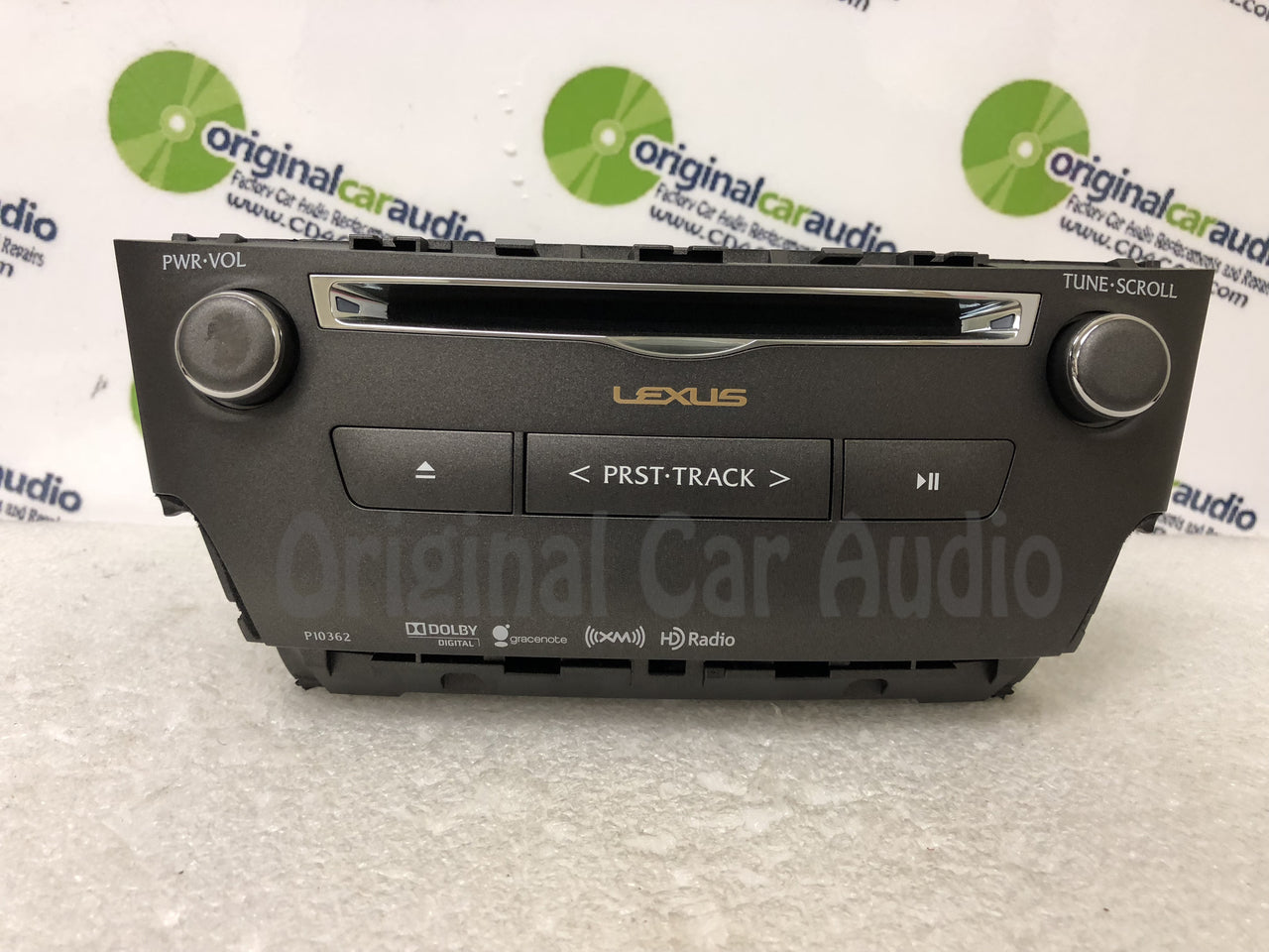 2012 - 2013 Lexus IS250 IS350 OEM Gracenote Single CD AM FM XM HD Radio Receiver