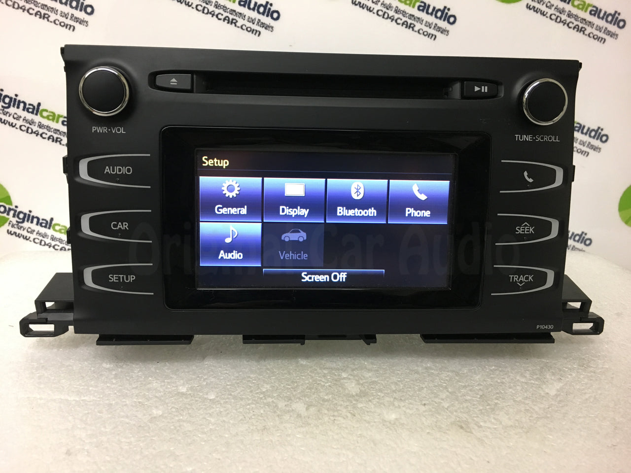 2014 - 2016 Toyota Highlander OEM AM FM Single CD Touch Screen Bluetooth Radio Receiver