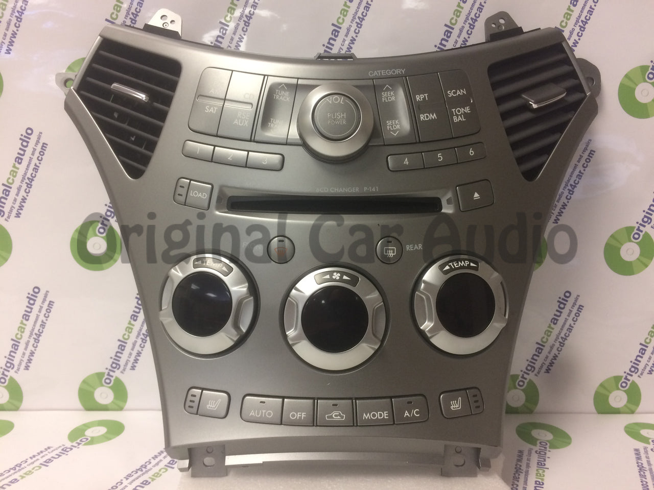 SUBARU Tribeca Radio 6 CD Player FACEPLATE ONLY P-141 86213-XA04A 2006 2007 2008 2009 2010
