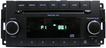 2007 - 2013 DODGE CHRYSLER JEEP OEM Radio MP3 WMA Single CD Player AUX Auxiliary RES