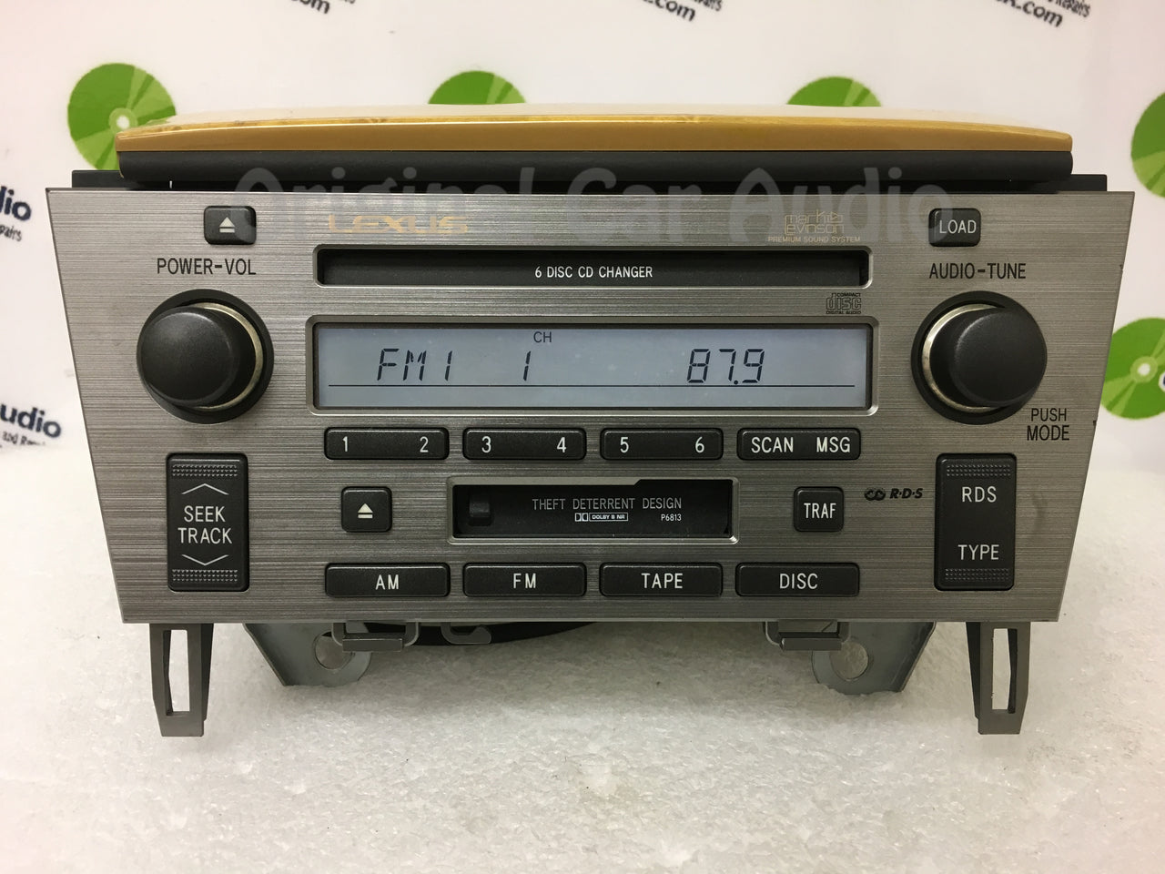 2002 - 2005 Lexus SC430 OEM Radio Tape Cassette Mark Levinson Radio 6 CD Changer P6813