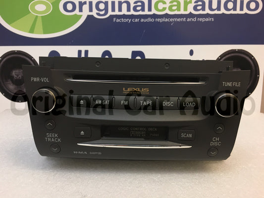 2007 - 2009 Lexus GS350 GS430 OEM Navigation Radio 6 CD Player GREY P6865, P6869
