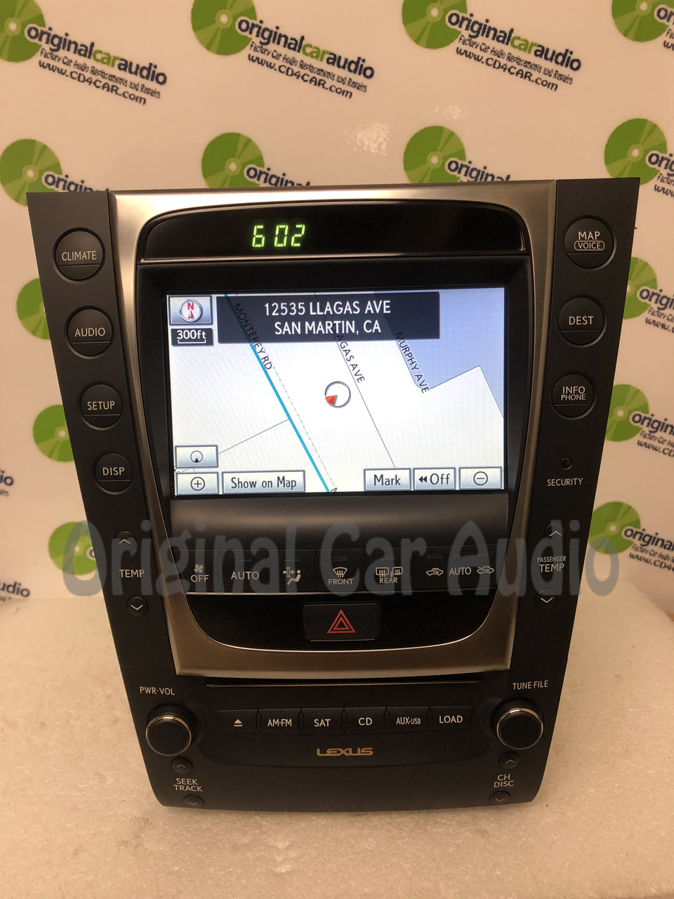 Refurbished 2010 - 2011 10 11 Lexus GS350 GS430 OEM Touch Screen Navigation Display and Radio Receiver P1877