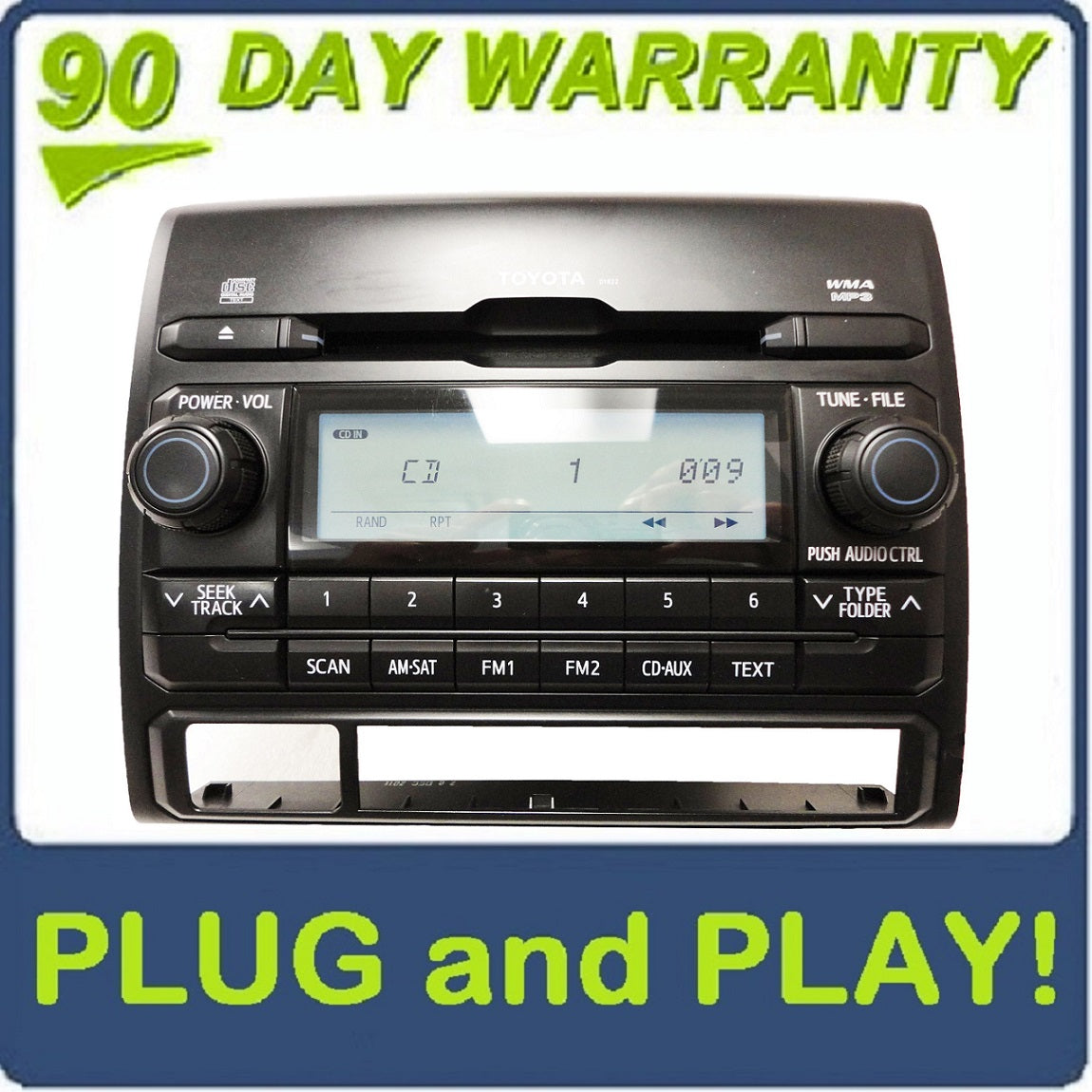Toyota Tacoma Radio Aux Satellite MP3 WMA CD Player D1822