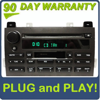 2003 - 2005 Lincoln Town Car OEM RDS Premium Sound/Audiophile Radio Cassette Tape Single CD Player