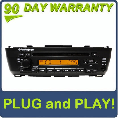 2000 - 2006 Nissan Sentra OEM AM FM ROCKFORD FOSGATE Radio Stereo Single CD Player AUX Remote Changer Controls 9 Speaker System