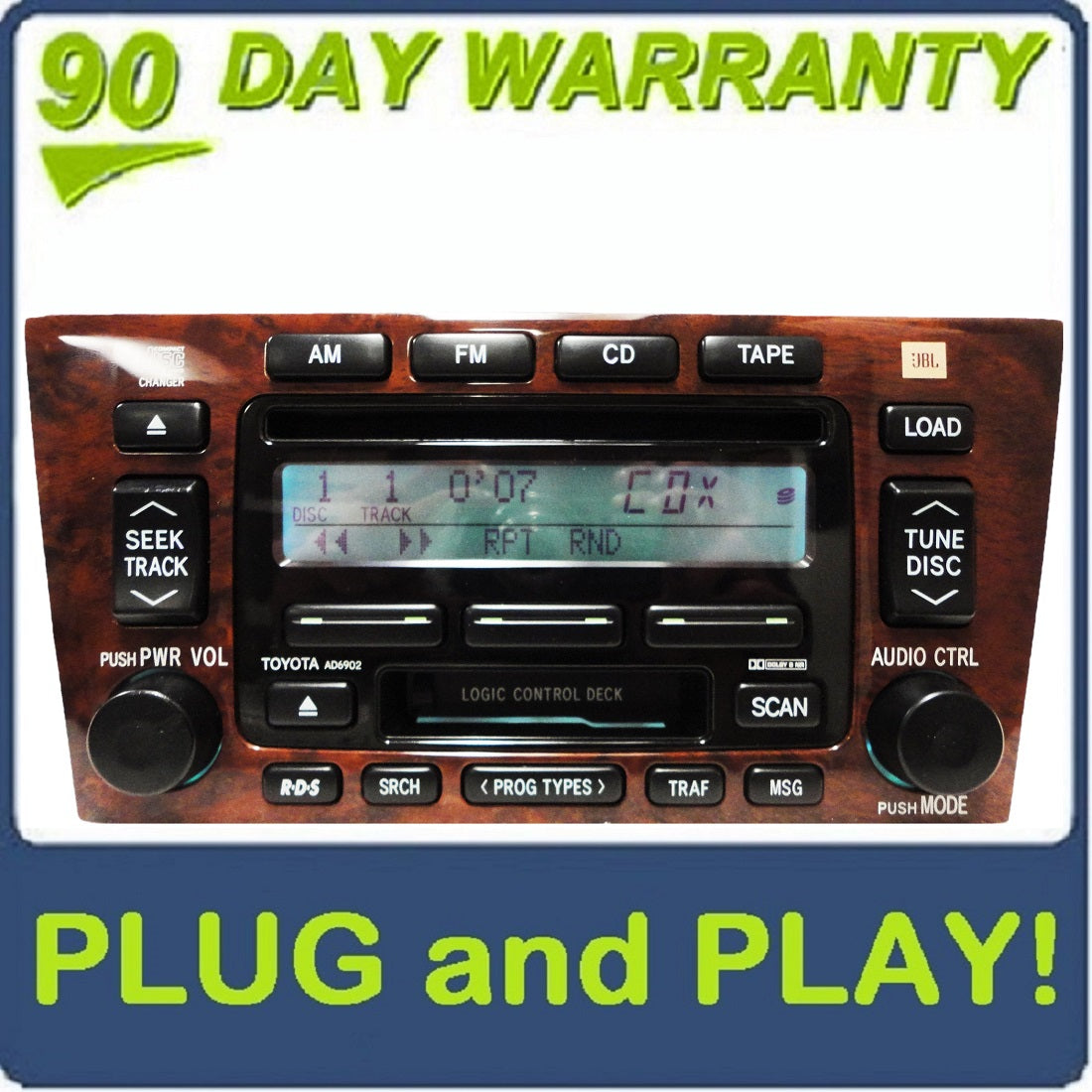 Toyota Avalon JBL Radio Tape 6 Disc CD Changer AD6902 OEM