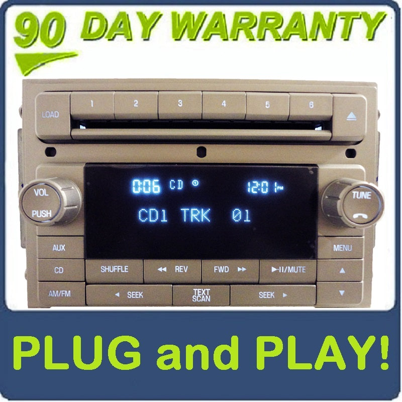 2006 - 2010 LINCOLN  MKZ MKX Zephyr Navigator Factory OEM AM FM Radio 6 CD Changer Player Receiver